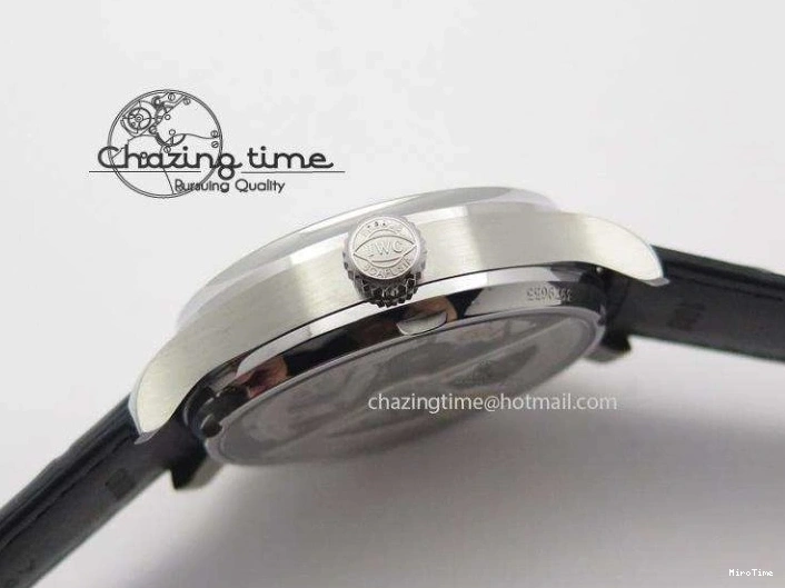 MIROTIME 0203 Portuguese Real PR IW500106 ZF 1:1 Best Edition Grey Dial On Black Leather Strap A52010 V Versatile 7306